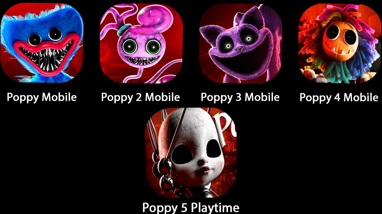 POPPY PLAYTIME CHAPTER 1 2 3 4 5 MOBILE GAMEPLAY WALKTHROUGH & ENDING...