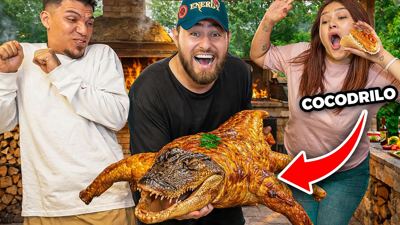 No ESPERABA su REACCIÓN 🫢, les di COCODRILO DE COMER 🐊