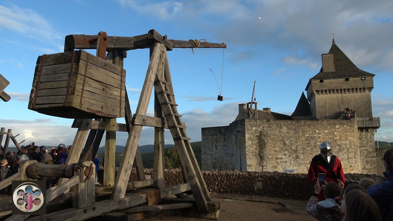Castelnaud (Dordogne), couillard vs tr&eacute;buchet