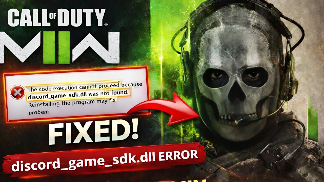 Call of Duty Modern Warfare 2 (discord _game_sdk.dll не найден) решение