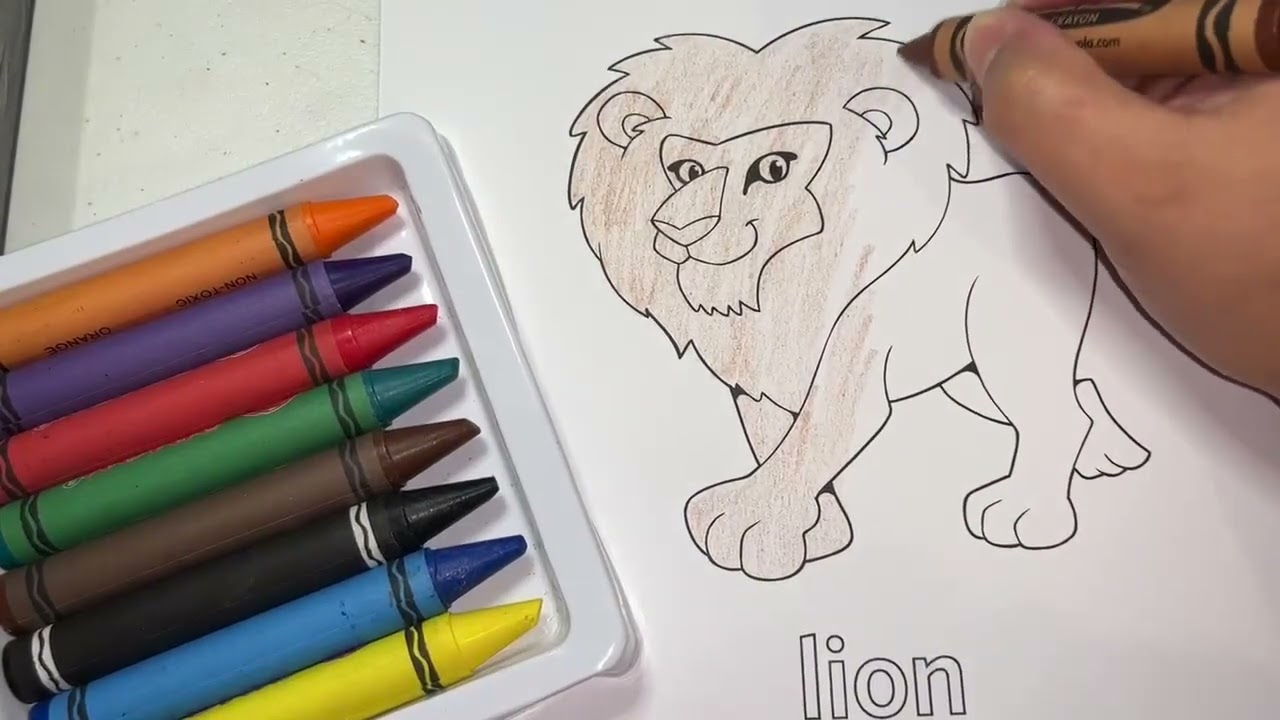 Have Fun Coloring a Lion