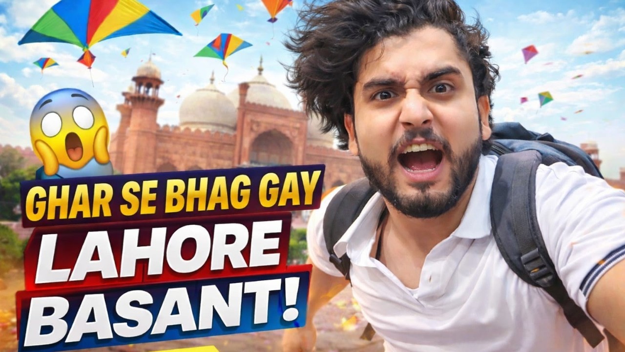 Ghar Se Bhag Kar Lahore Gaye 😱 | Basant Festival
