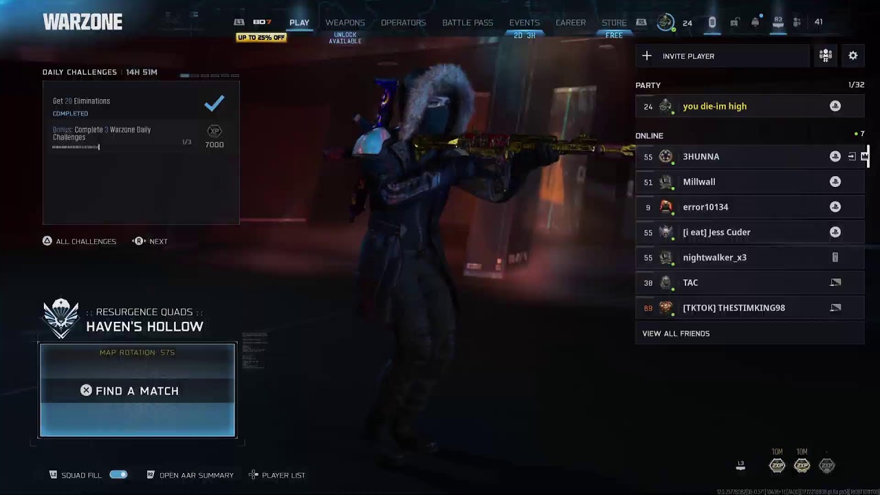 Warzone resurgence squads with Randoms