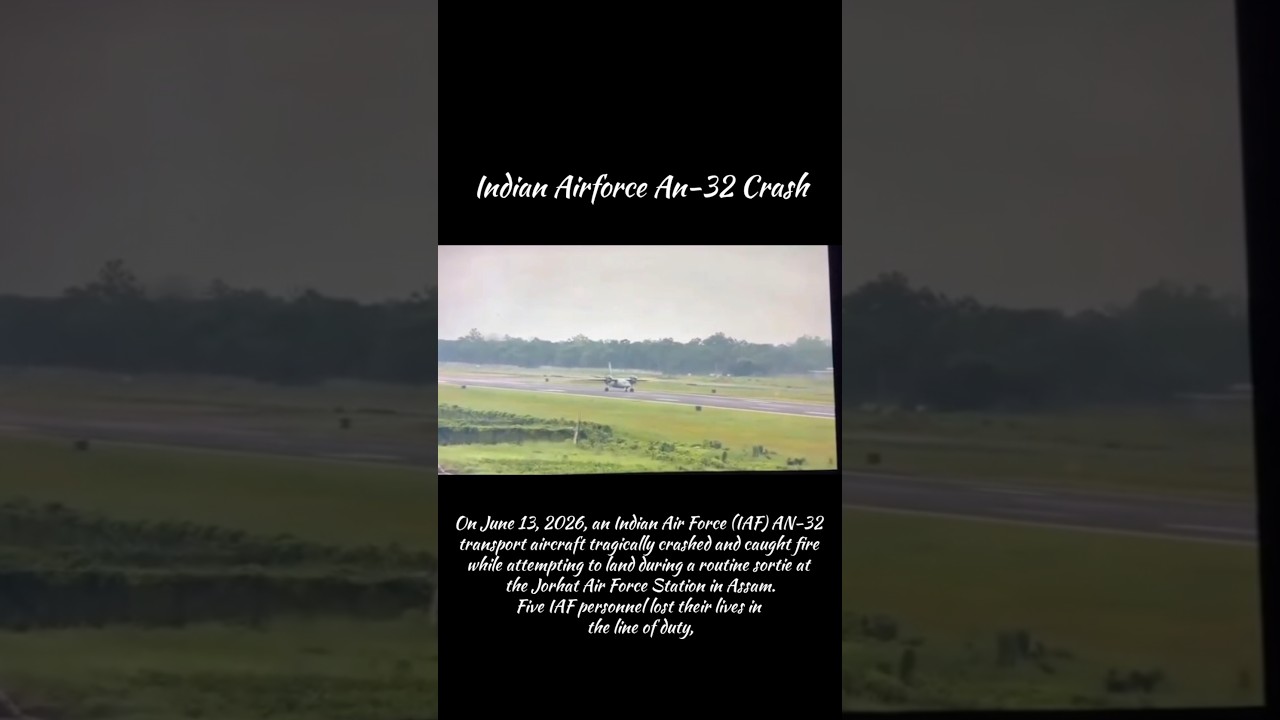 Tragic IAF An-32 Crash in Jorhat 🇮🇳 #Shorts