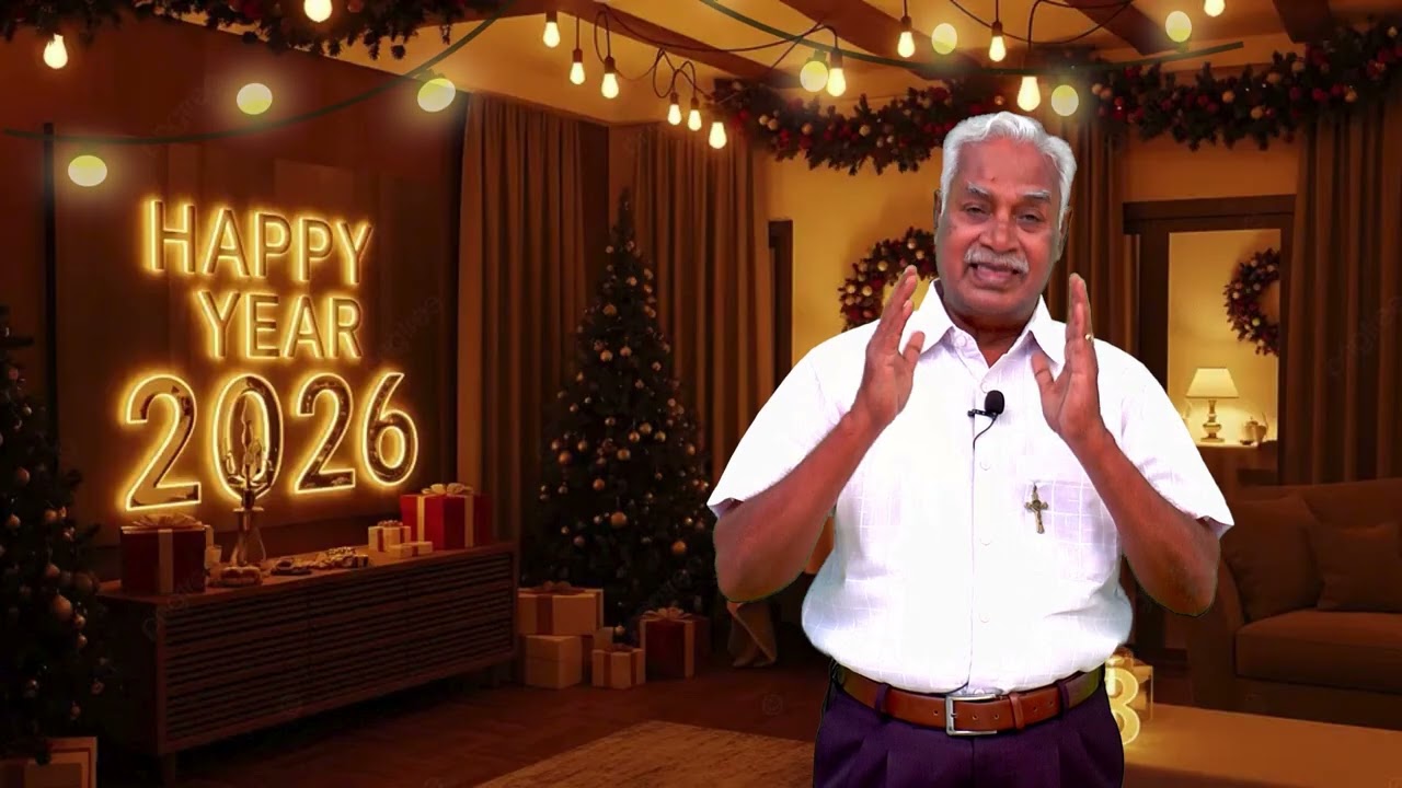 New Year 2026 Message சகோ.M.வரப்பிரகாசம், நற்ச்செய்திப் பணியாளர், எம்மாவுஸ் ஆன்மிக மையம்,விழுப்புரம்