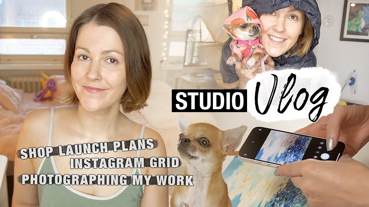 Curating my Instagram Grid and it's SO much work! ♡ STUDIO VLOG