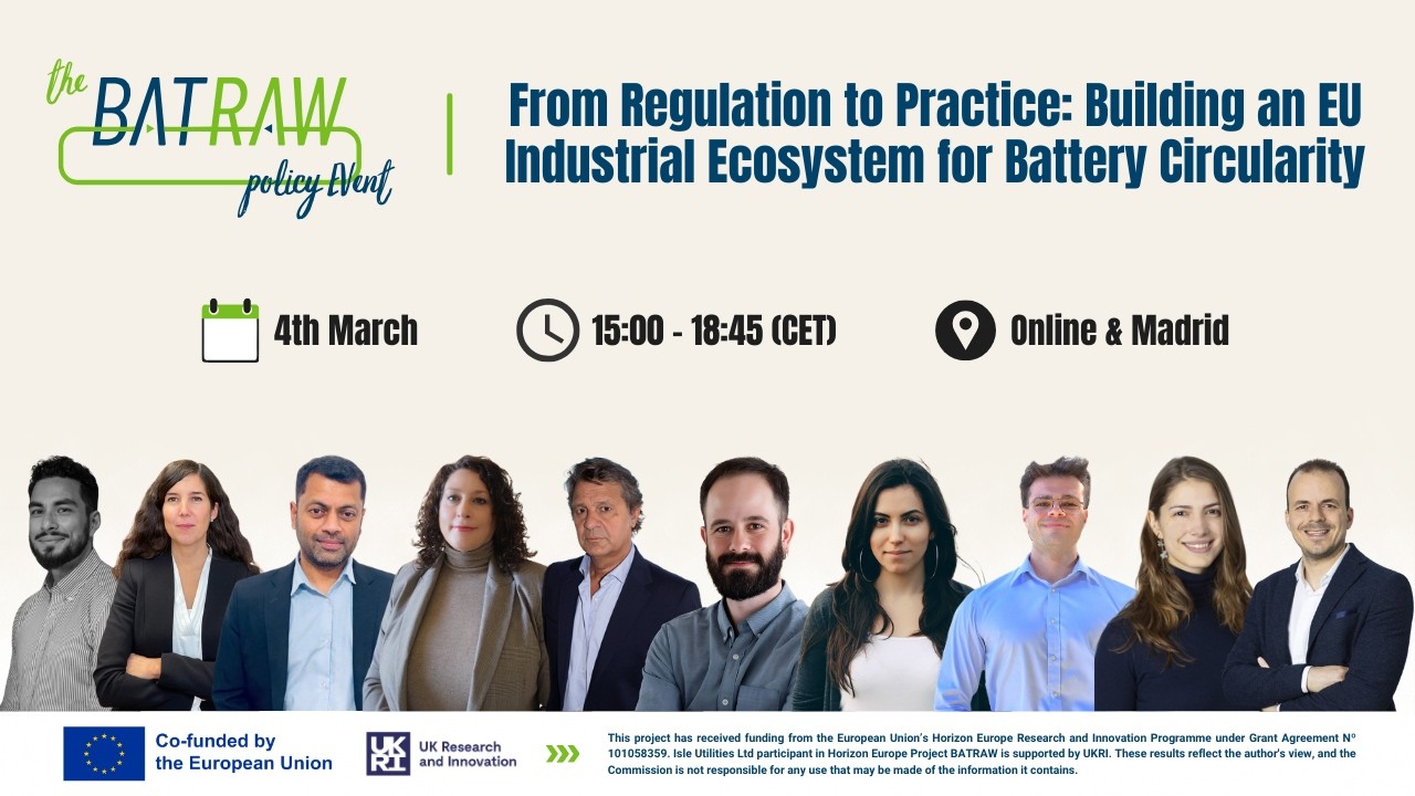 From Regulation to Practice: Building an EU Industrial Ecosystem for Battery Circularity