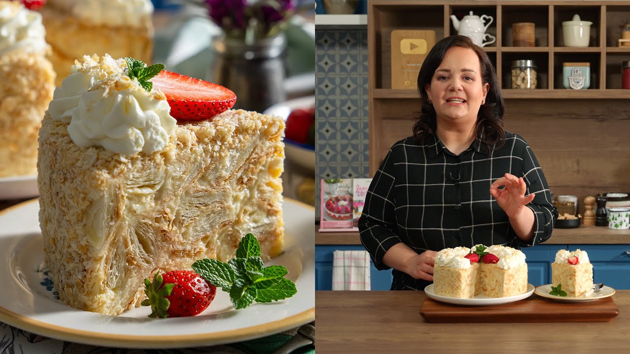 Tort Cremsnit cu crema de vanilie | Cel mai simplu tort de facut acasa, o adevarata minunatie