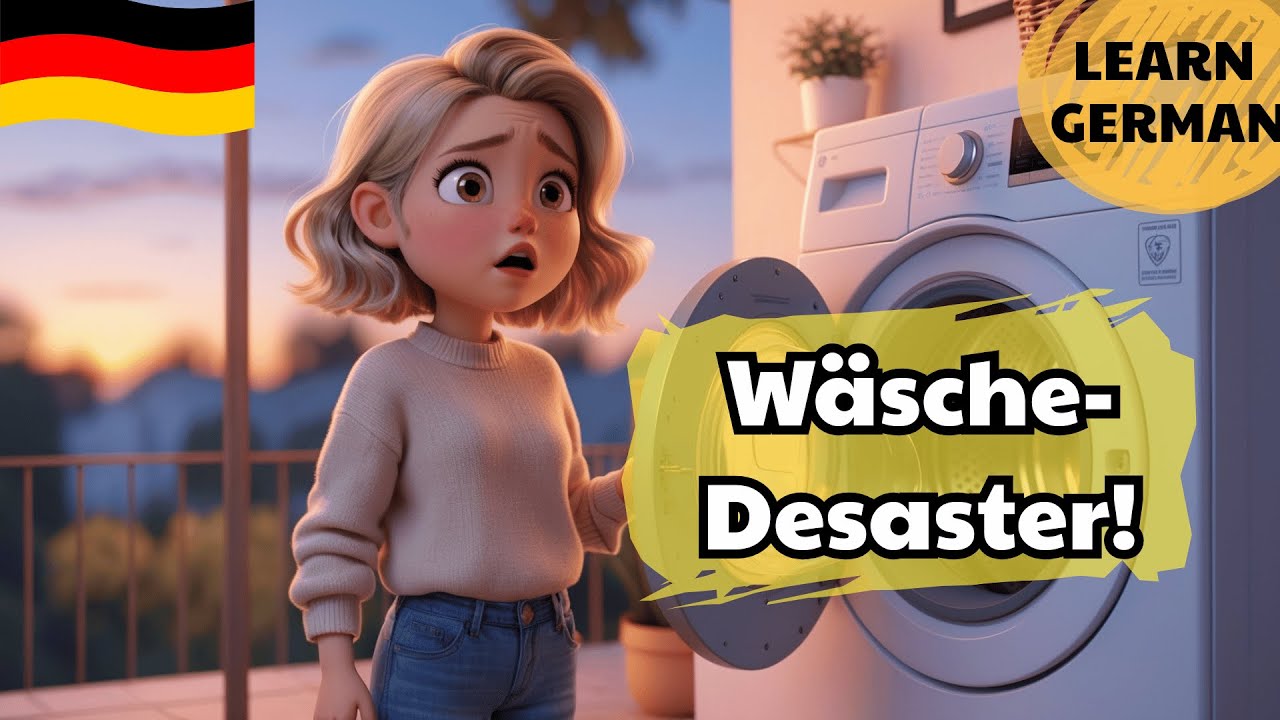 Deutsch lernen B1 | Wäschetag | German A2 - B1 Story