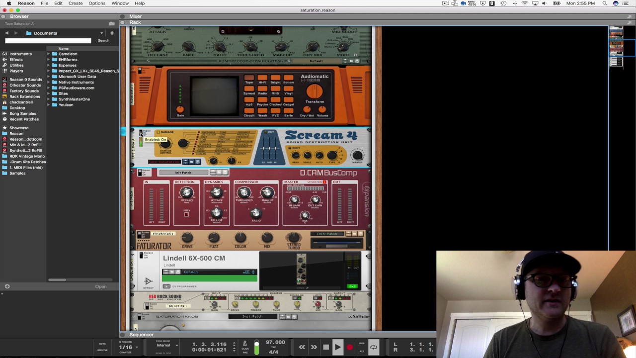 Saturation - What is it?  with Propellerhead Reason
