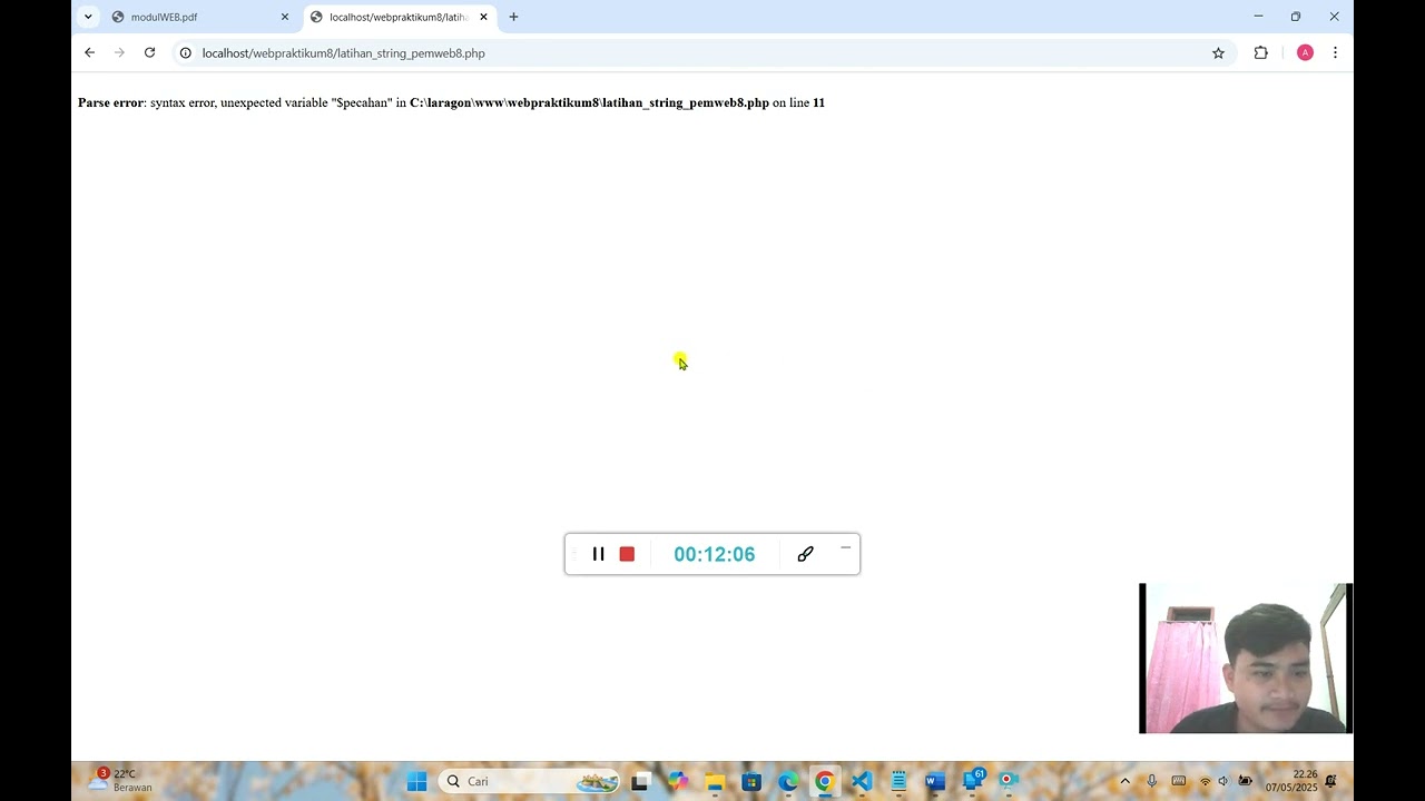 230605110195 asyraful ulum hidayatullah tugas modul 8 prak proweb