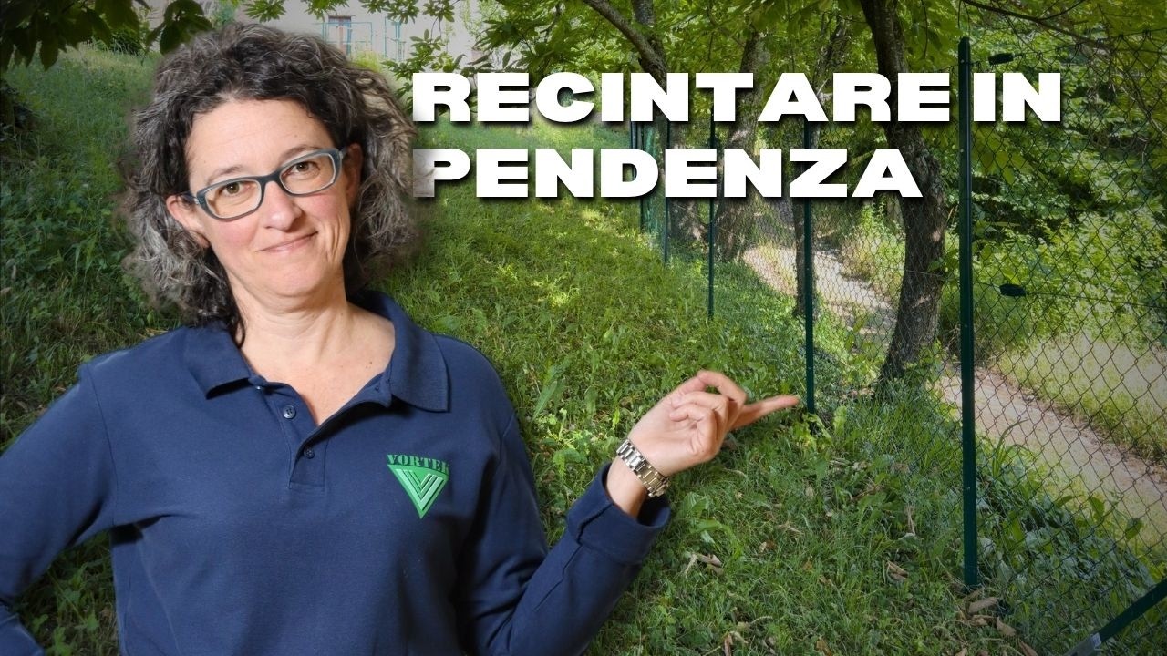 Recintare in pendenza senza cemento con il sistema Vortek