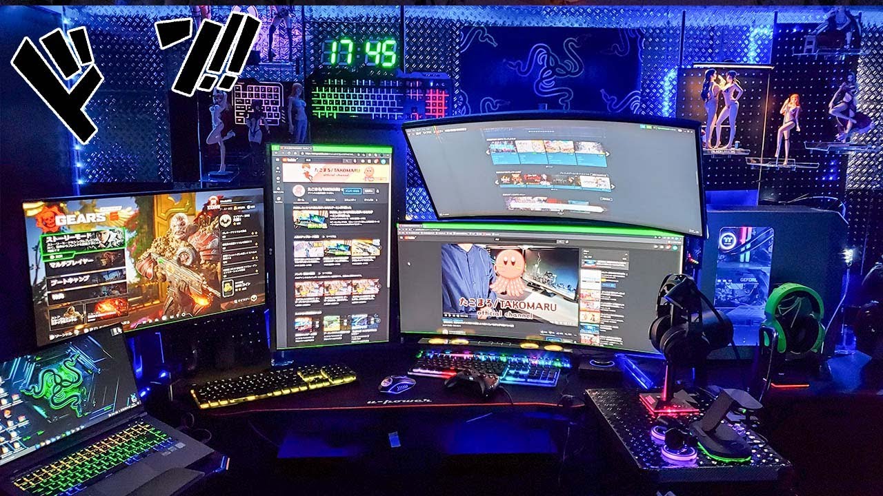 【理想の部屋紹介】ゲーミングデバイスが詰め込まれたロマン溢れるゲーミングPC環境がこちらです。