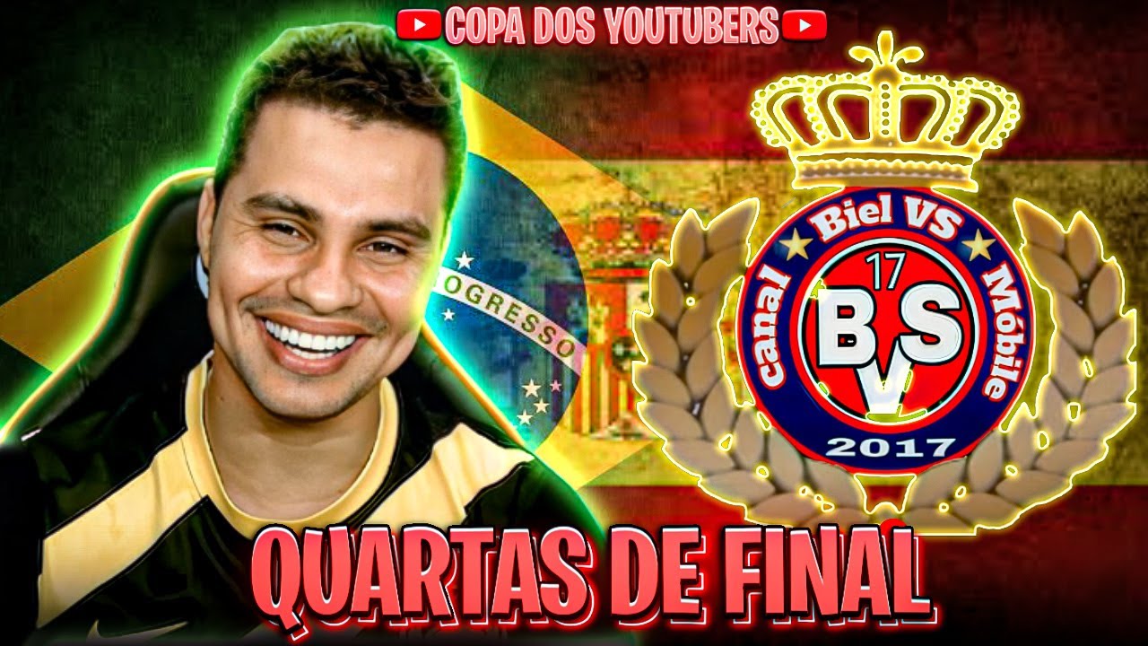 COPA DOS YOUTUBERS | BARÃO eGAMER vs @BielVS Mobile   | QUARTAS DE FINAIS NO EFOOTBALL 2023 MOBILE