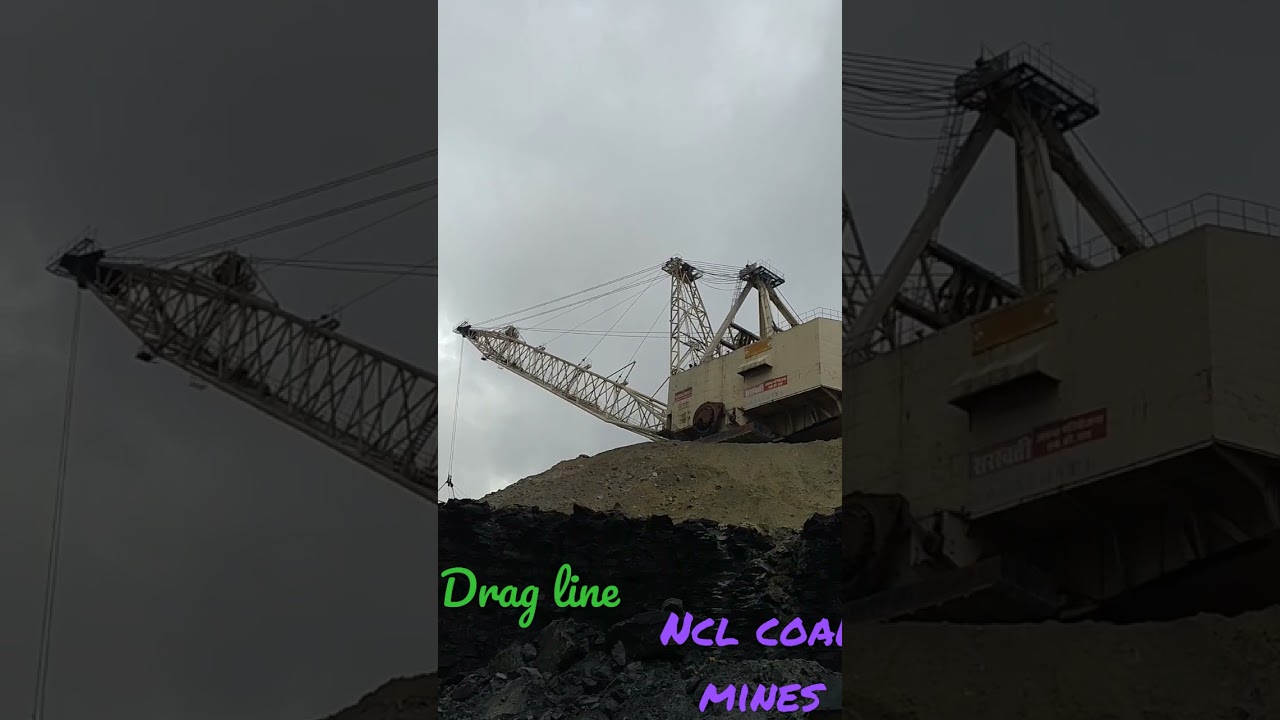 what is this drag line and work on NCL . northern coal fields limited