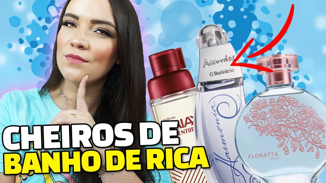 8 PERFUMES COM CHEIRO DE BANHO TOMADO