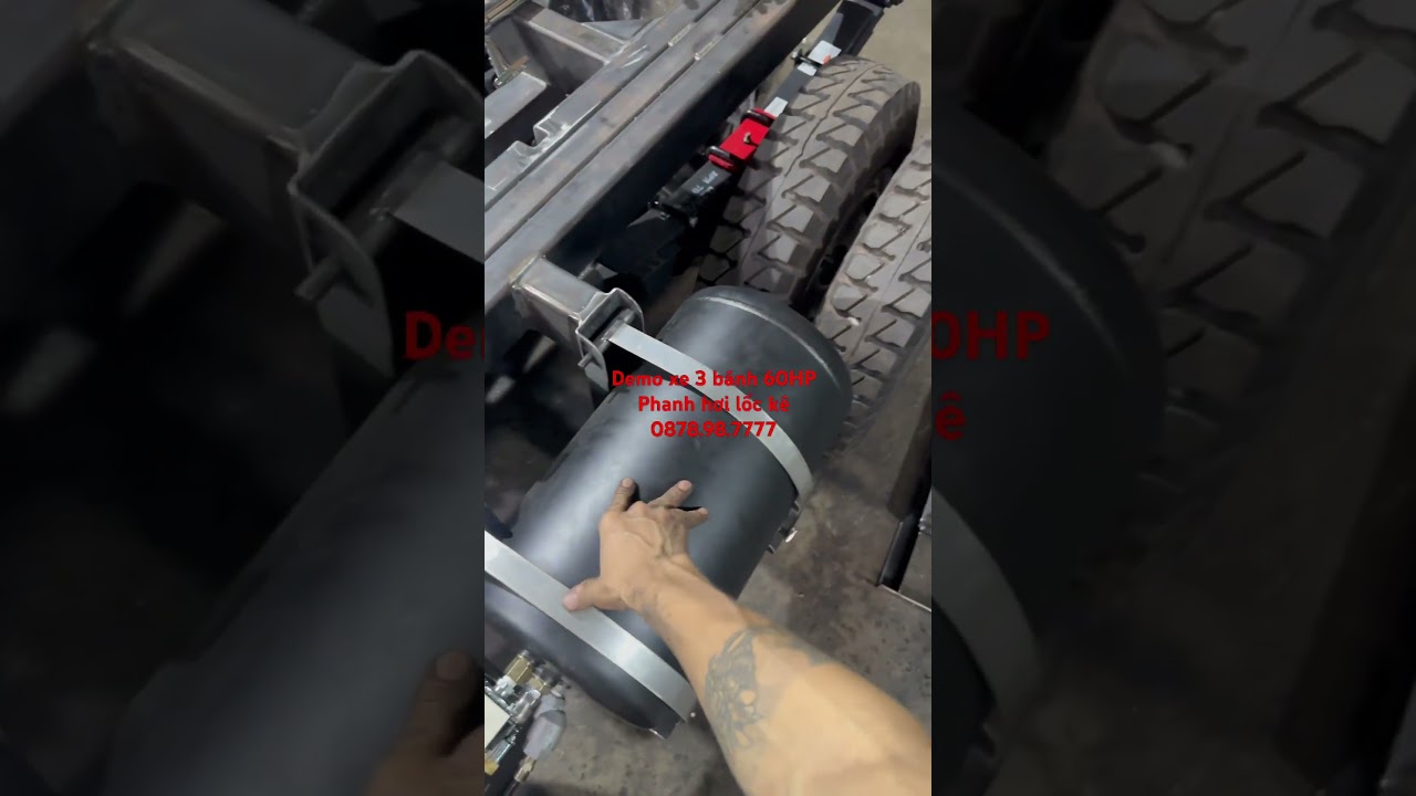 Demo 3 b&aacute;nh m&aacute;y dầu 60Hp - phanh hơi lốc k&ecirc; #xebagacmaydau #bagacchaydau #xebabanhmaydaugiabaonhieu