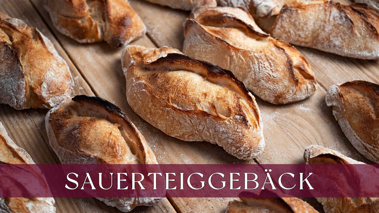 Knuspriges Sauerteiggebäck ohne Hefe