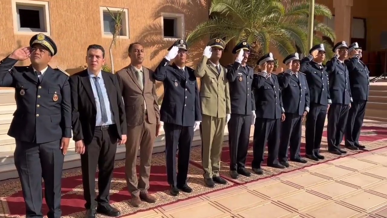 ✅️️تحية العلم بمقر عمالة طاطا بمناسبة الذكرى الخمسين لعيد المسيرة الخضراء