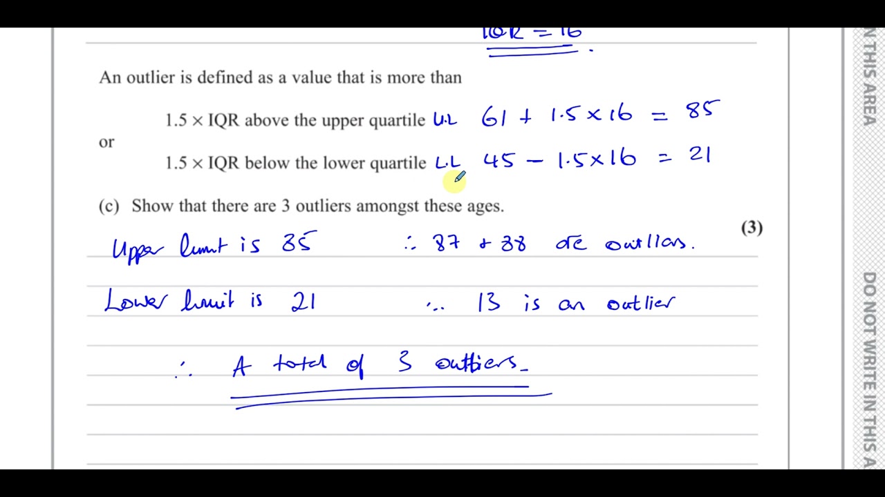 WST01/01, (Edexcel) IAL S1 October 2021 IAL Q3 Stem & Leaf, Box and Whisker Diagrams