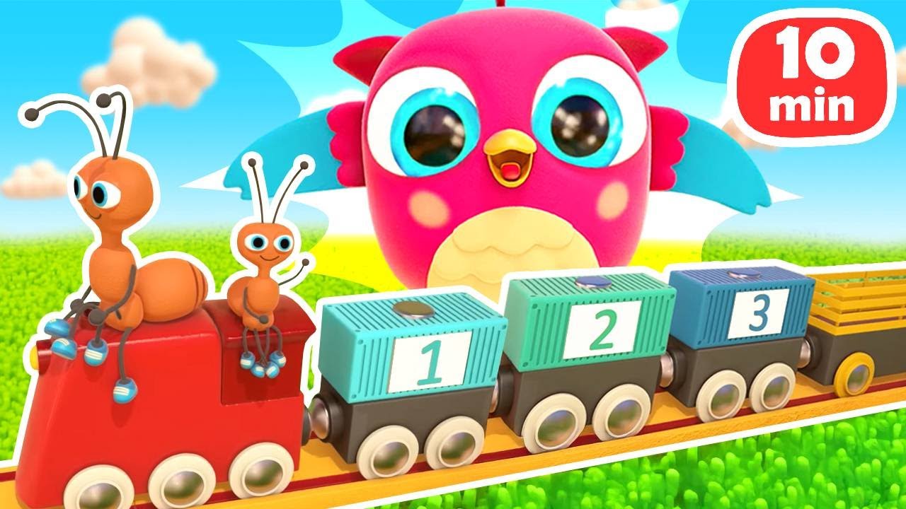 Eisenbahn-Abenteuer mit HopHop und TokTok – Cartoon mit kleinen Vögelchen
