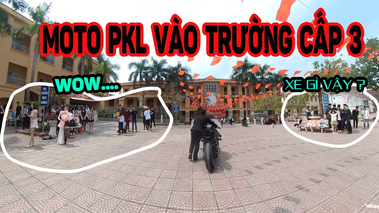 Phản Ứng Của Học Sinh Trường Cấp 3 Vĩnh Phúc Khi Thấy Moto PKL Xuất Hiện | Chụp Kỷ Yếu Cực Đỉnh | ZM