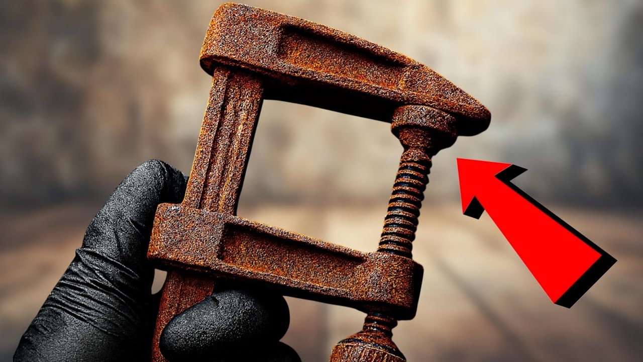 Filthy to Flawless: Extreme RUST REMOVAL & Restoration of an Old Metal Clamp