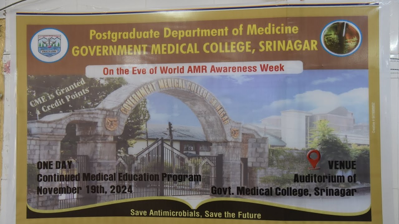 One day CME on Antimicrobial Resistance  organised by Department of  Medicine, GMC Srinagar