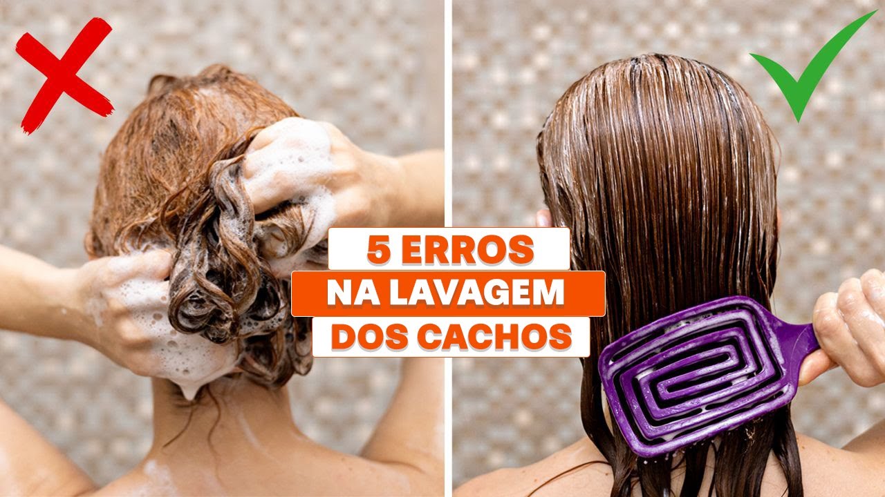 5 erros GRAVES na hora de LAVAR O CABELO CACHEADO! (E como corrigir)