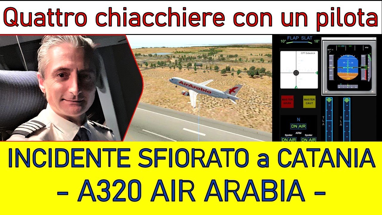L'INCIDENTE SFIORATO A CATANIA DELL'A320 AIR ARABIA  - (Ep 136)
