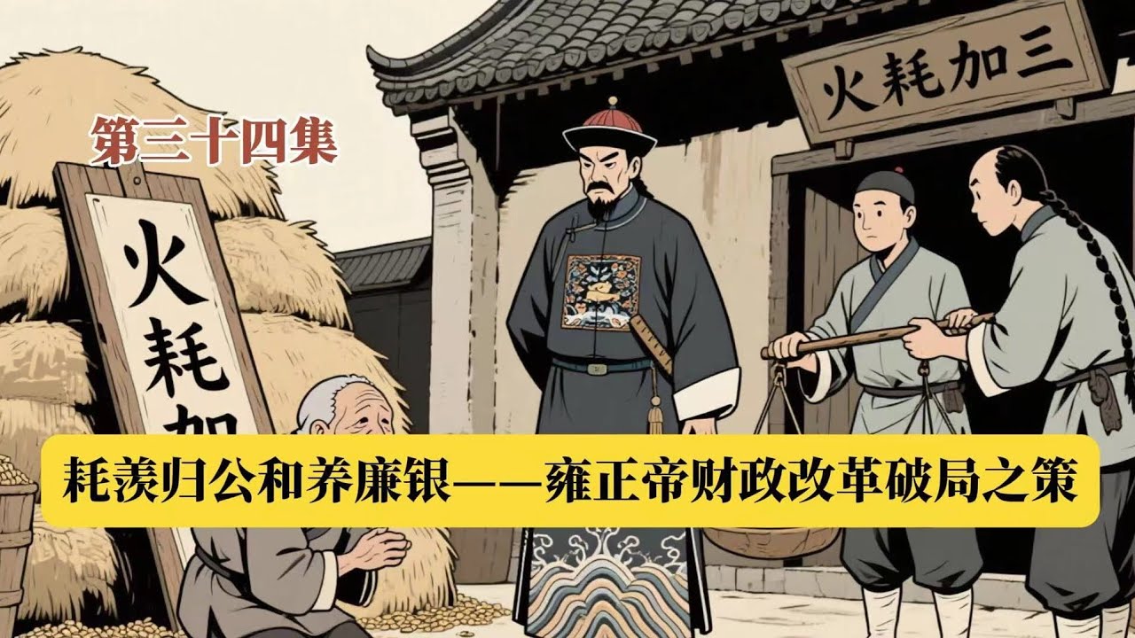 ［读懂清史/第三十四集］耗羨归公和养廉银ーー雍正帝财政改革破局之策