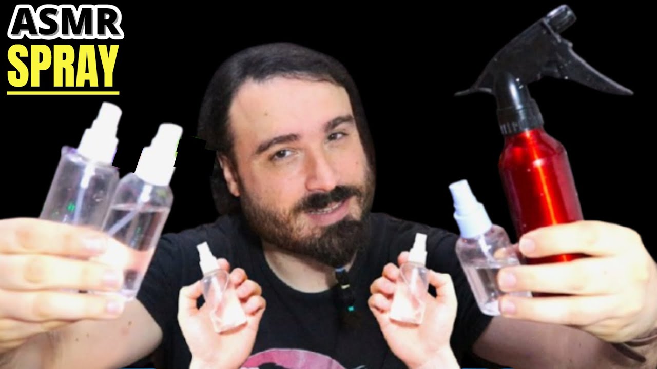 ASMR SPRAY , AGUA , PULVERIZADOR , SPRAYING  WATER AND SPRAY SOUNDS  FER FANTASY #asmr