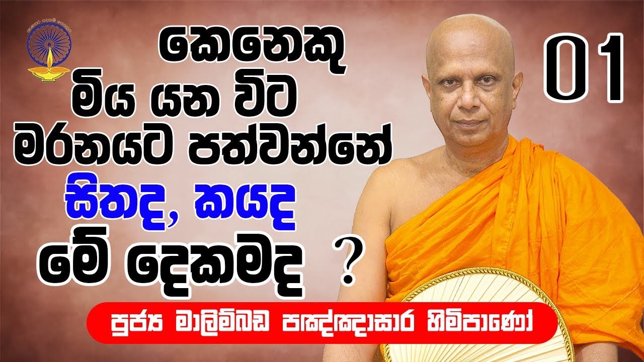 කෙනෙක් මිය යන විට මරණයට පත්වන්නේ කයද,සිතද,මේ දෙකමද? | malimbada pannasara thero | maranaya