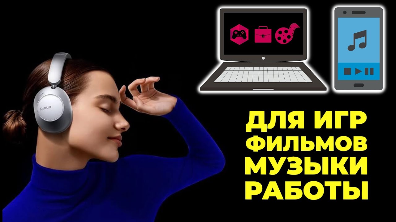 Наушники Picun F6 - лучшие наушники с шумоподавлением до 5 тысяч рублей