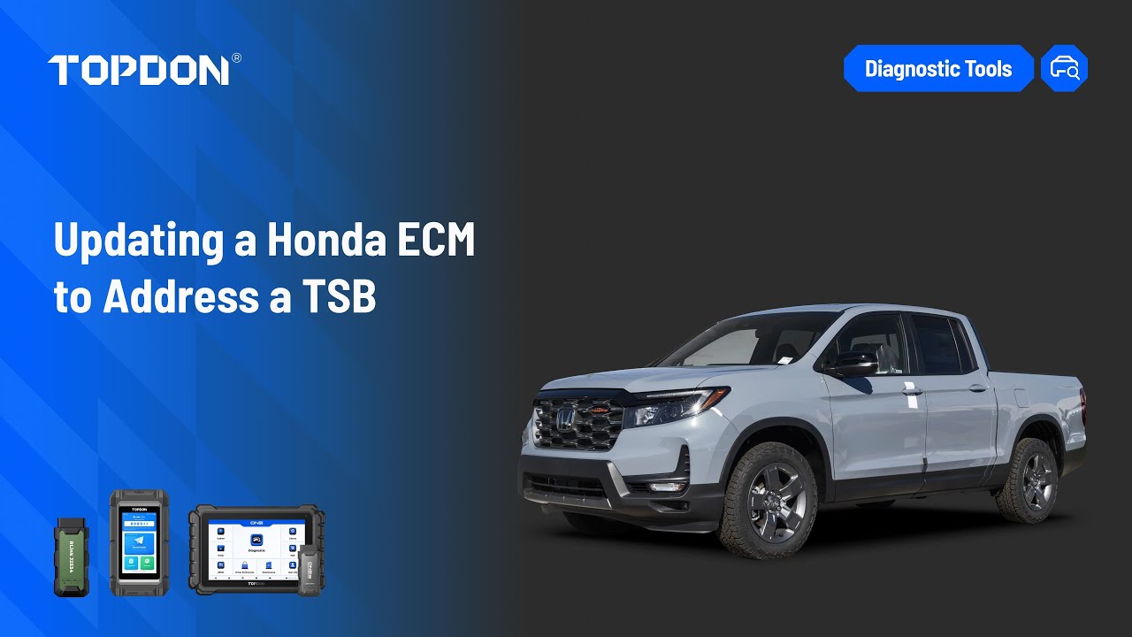 Обновление блока управления двигателем Honda для устранения неисправности, указанной в техническо...