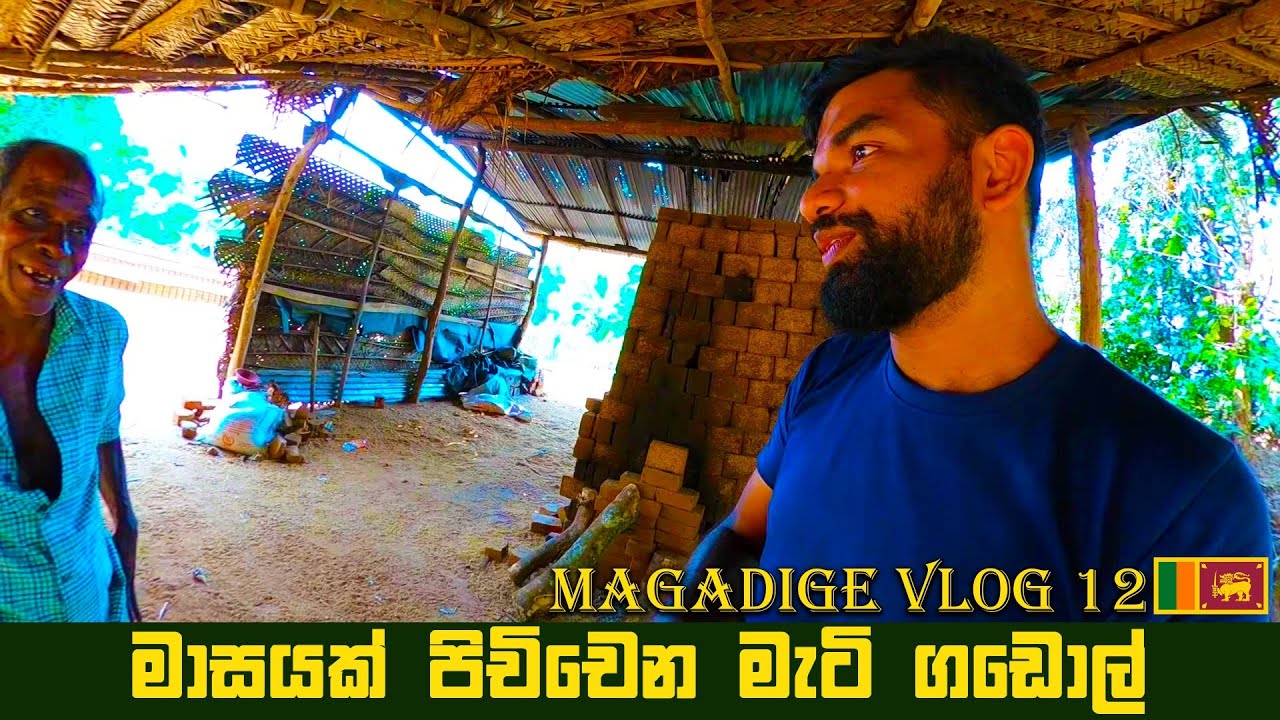 මැටි ගඩොල් පෝරණුව සහ ගඩොල් කැපීම | clay brick manufacturing with chicken farm | Magadige Knowledge