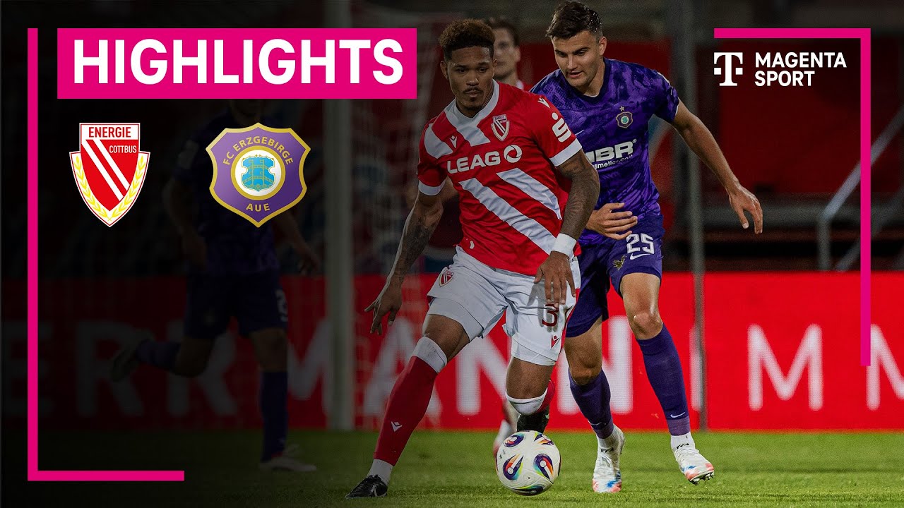 Energie Cottbus - Erzgebirge Aue | Highlights 3. Liga | MAGENTA SPORT