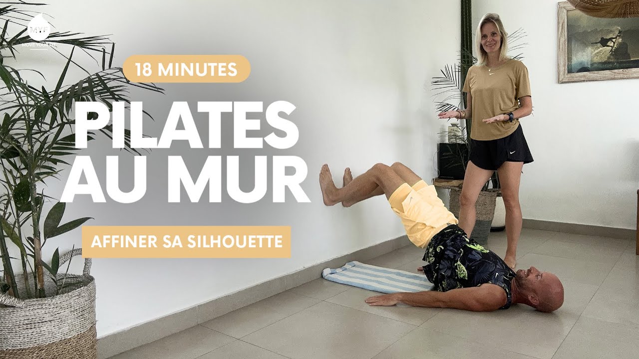 18 min - PILATES AU MUR & VENTRE PLAT 🤸 Alexandre Mallier et HappyCoach - Move Your Fit
