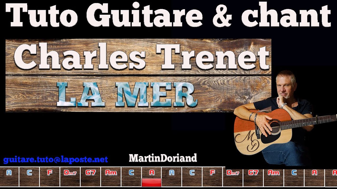 Tuto guitare chant La Mer Charles Trenet