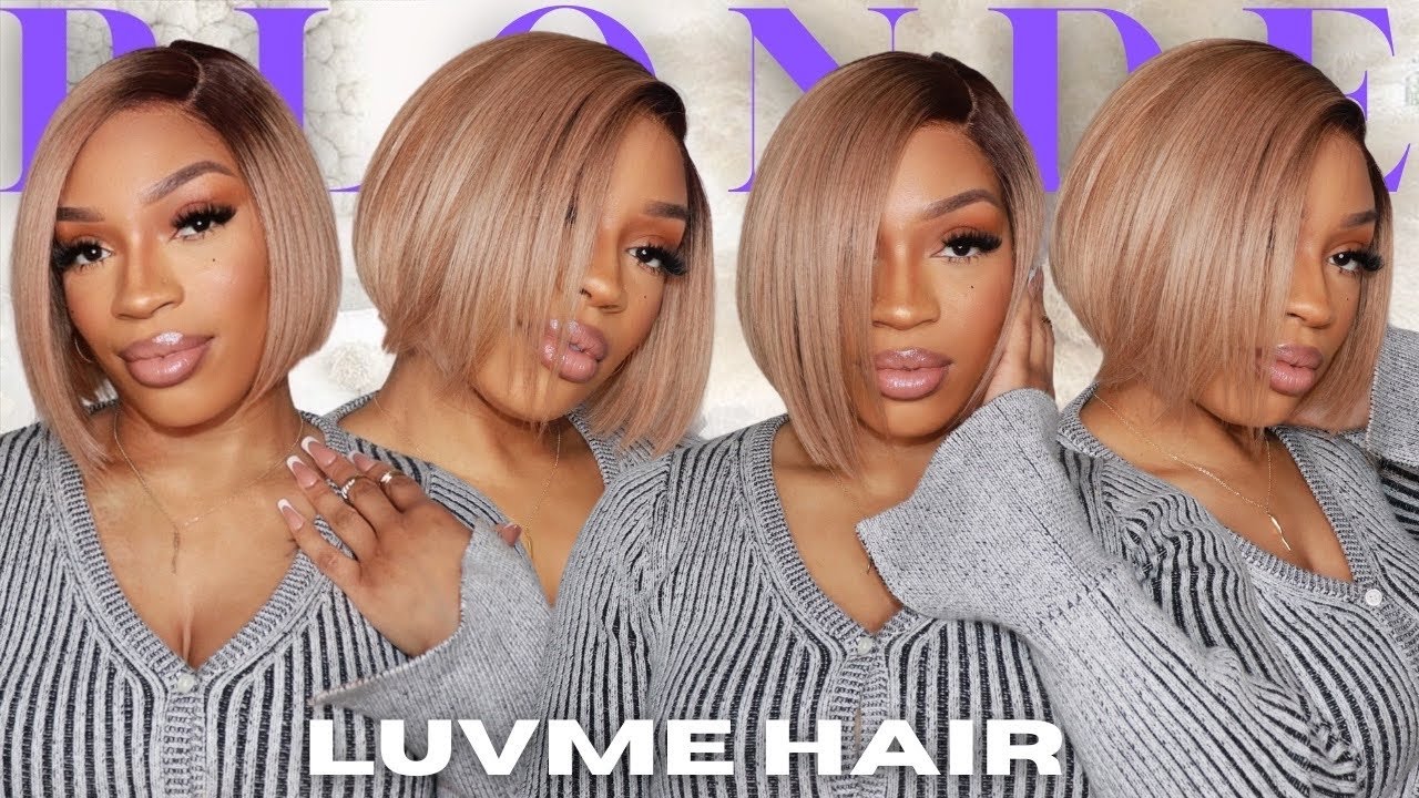 Ash BLONDE Pre Styled BLUNT CUT BOB Wig 🔥| Ft. LUVME HAIR