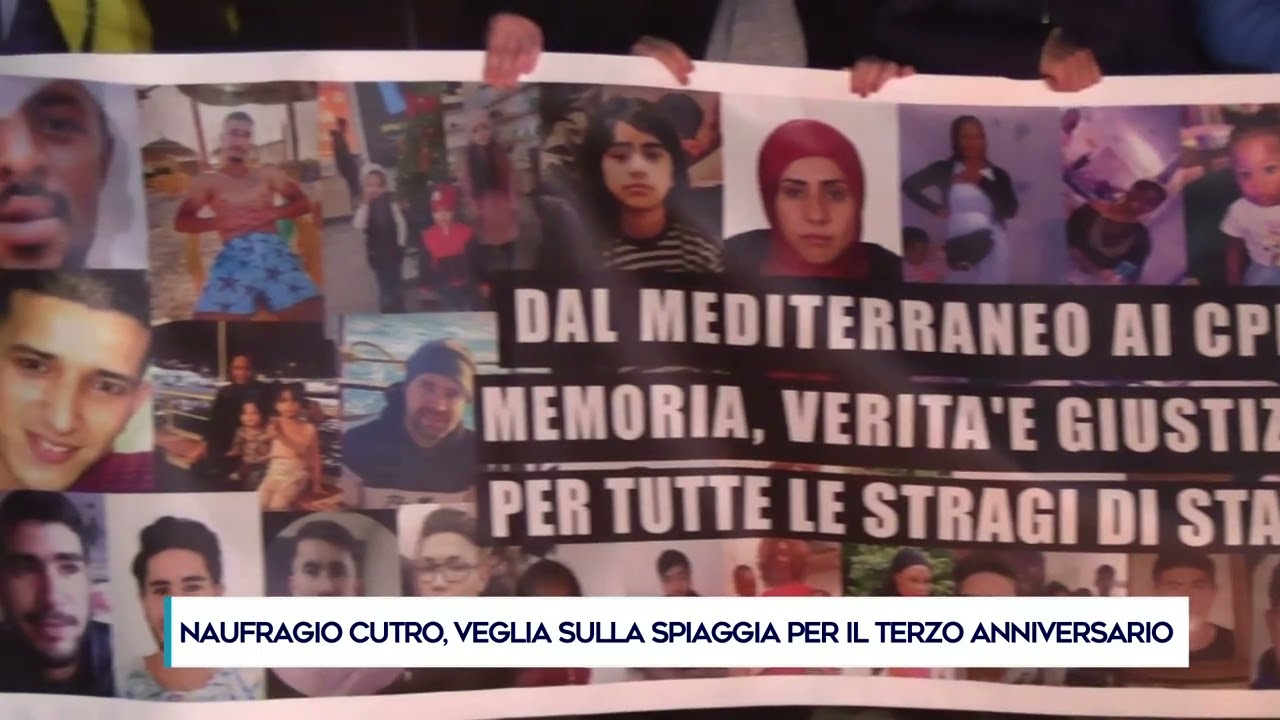 NAUFRAGIO CUTRO, VEGLIA SULLA SPIAGGIA PER IL TERZO ANNIVERSARIO