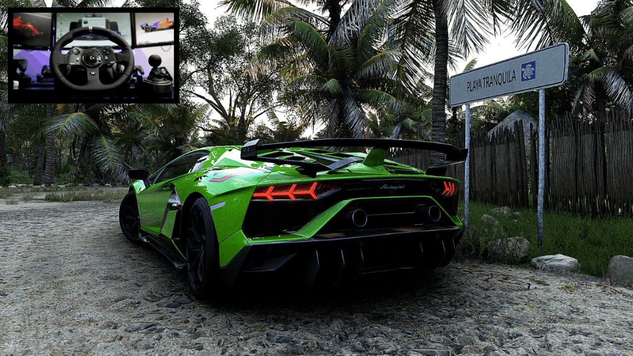 Lamborghini Aventador SVJ - Forza Horizon 5 | Logitech G920 - RSantu