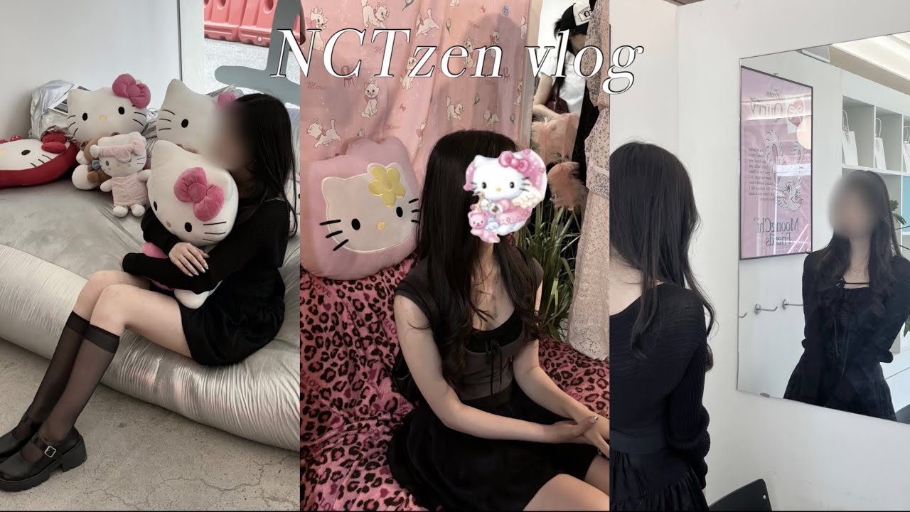 시즈니 브이로그 ✶ 핑크 키티 사랑녀가 돼버렸잖아。。♡ ⍟ 위시앨범깡 ⍟ 므넴 팝업 ⍟ 시즈니룩 ⍟ 플리즈노팔로우 ⍟ 잼프