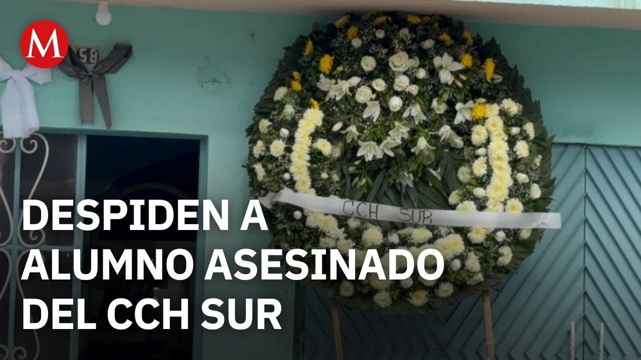 Dan &uacute;ltimo adi&oacute;s a Jes&uacute;s Israel, estudiante asesinado dentro del CCH Sur