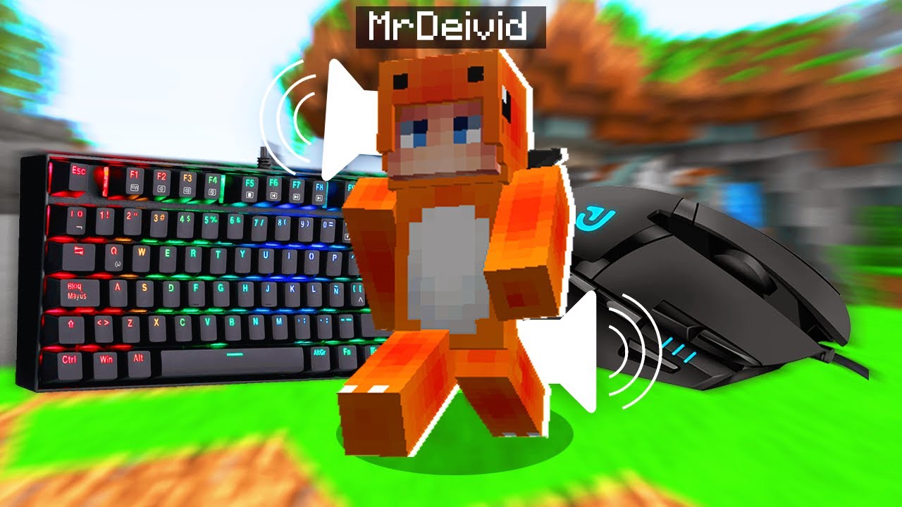 🌟Mouse & Keyboard sounds ➕ mousecam! -  4K 480FPS - Skywars MrDeivid🌟