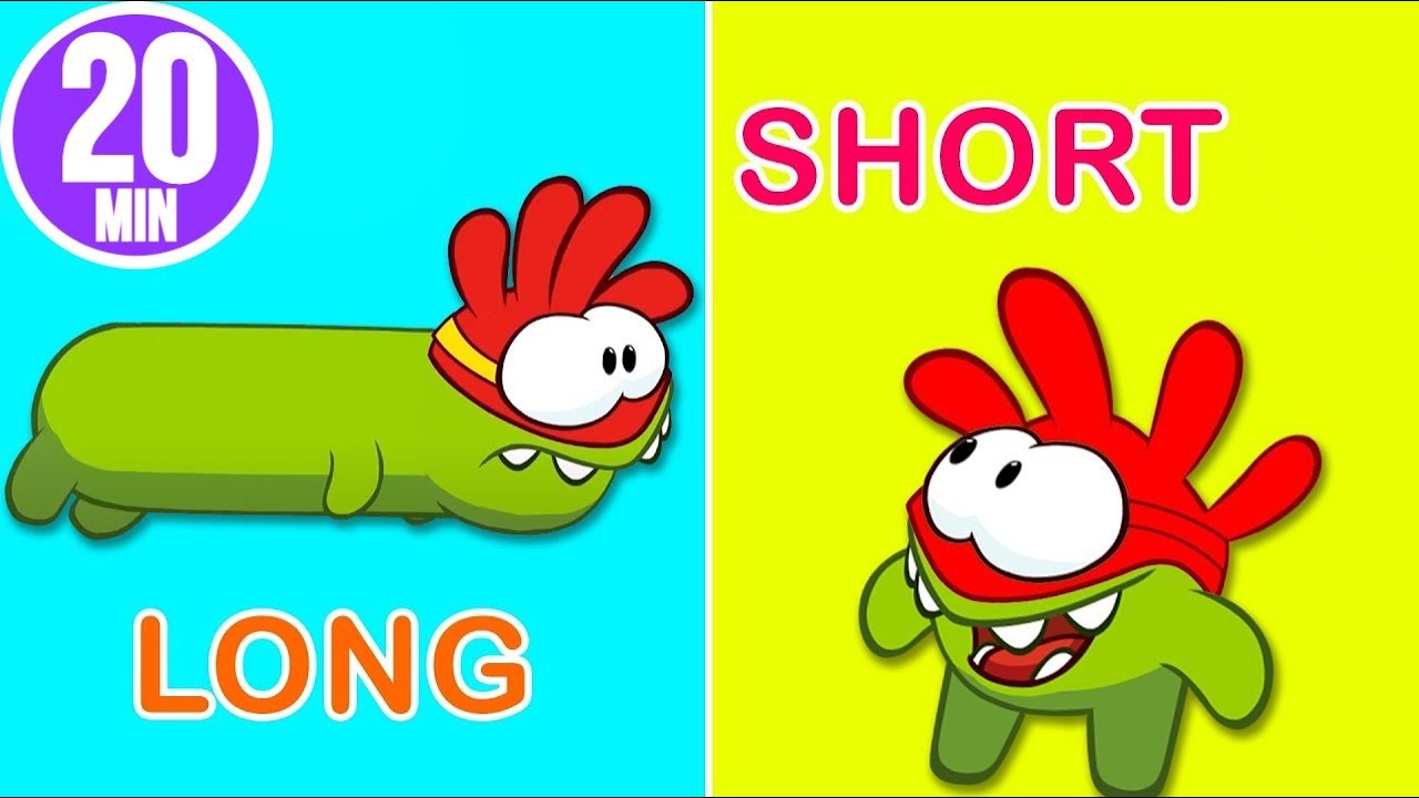 Learn With Om Nom | Long And Short | Om Nom Learning Videos | Super Toons TV - Kids Learning Videos
