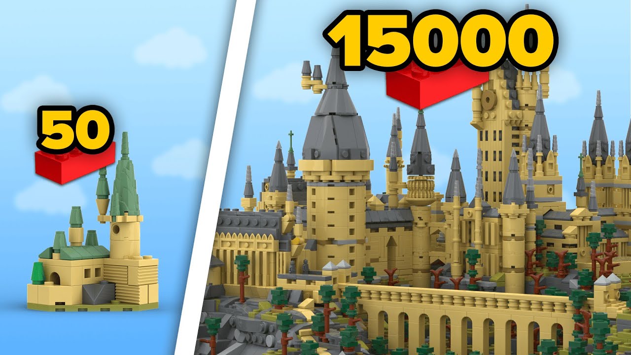 LEGO HOGWARTS From 50 to 15000 Parts | Comparison