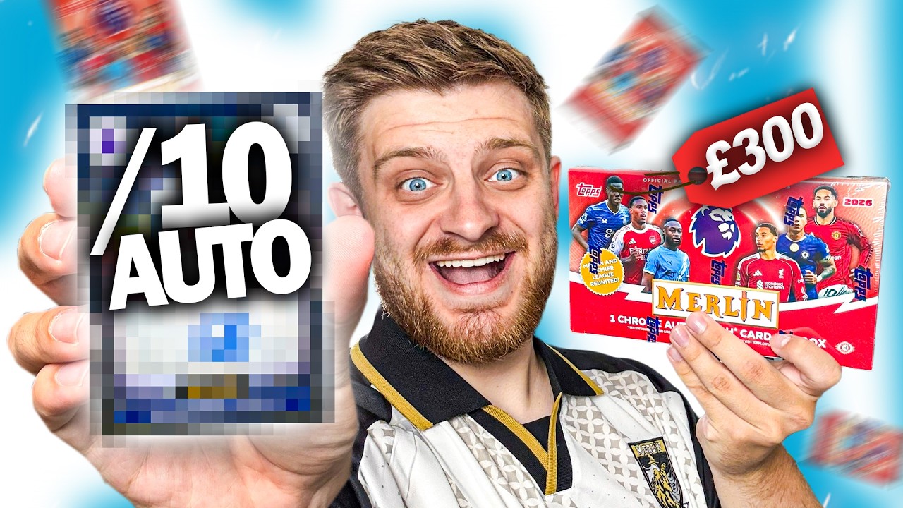 Открываем Hobby Box MERLIN CHROME Premier League 2026! (РЕДКАЯ автограф-карта!)