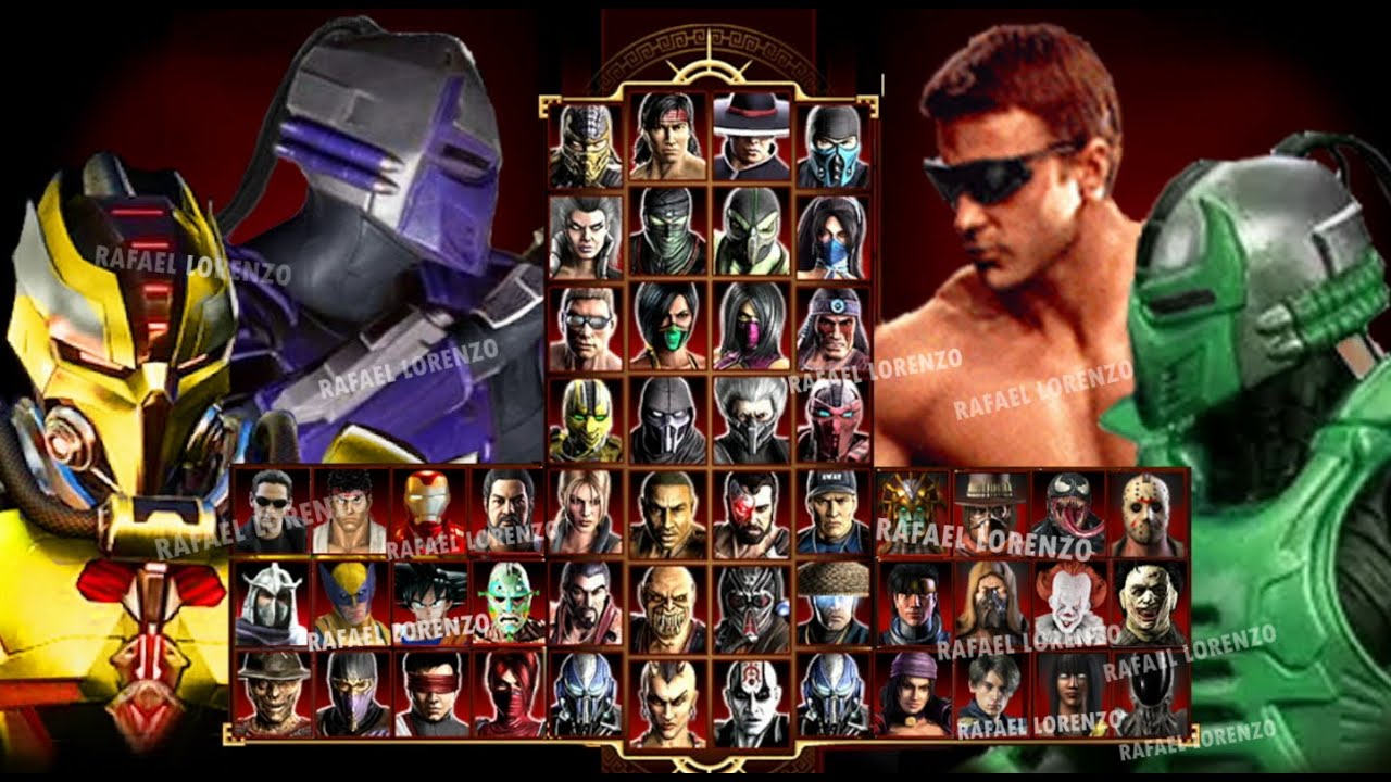 Mortal Kombat 9 - BYRAX - CYBER SMOKE MK1 - CYBER SCORPION MK ONSLAUGHT - JOHNNY CAGE MKT PC MOD MK9