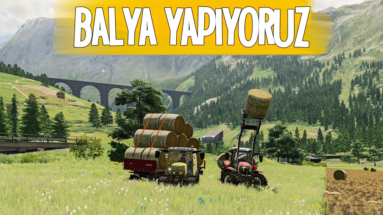 Farming Simulator 19 Bölüm 2 Yuvarlak Balya Basıyoruz